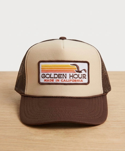 Golden Hour Trucker Hat with Patch